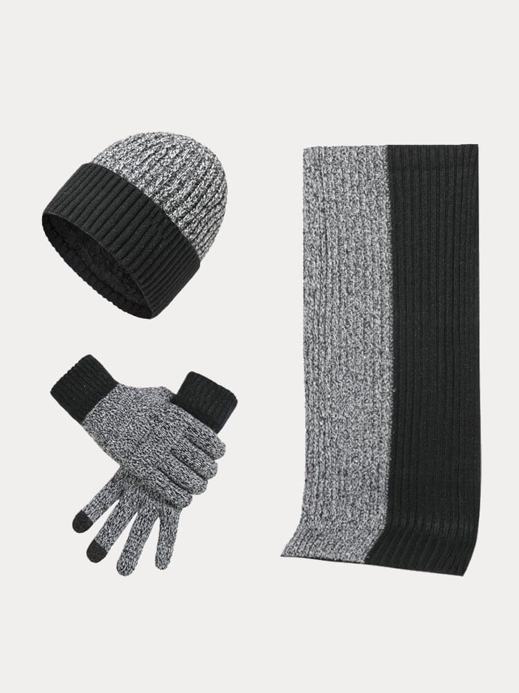 Winter Essential Warm 3-in-1 Set Accessories coofandystore Light Grey One Size