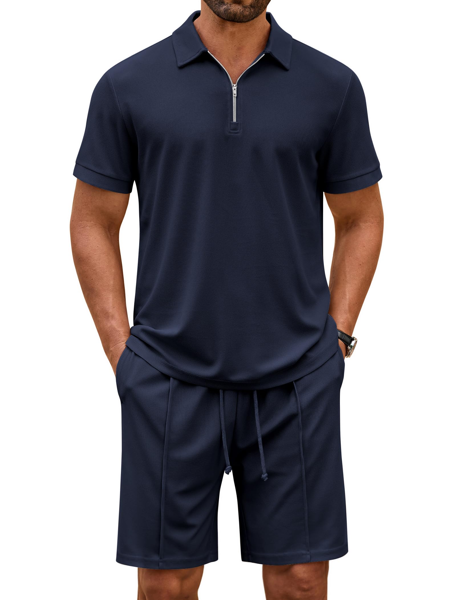 Fashion Polo Shirt Shorts Set (US Only)