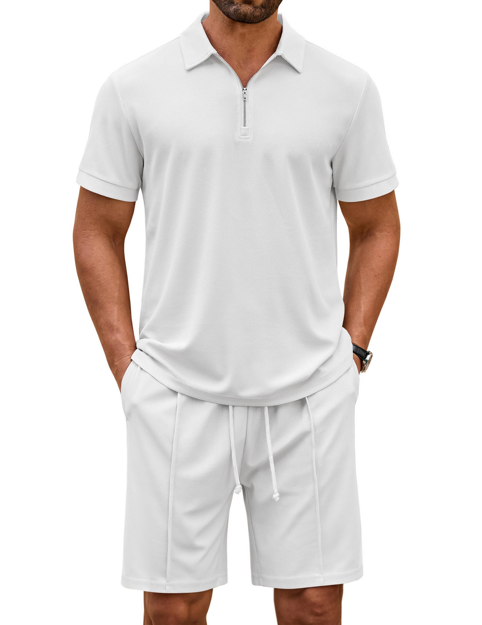 Fashion Polo Shirt Shorts Set (US Only)