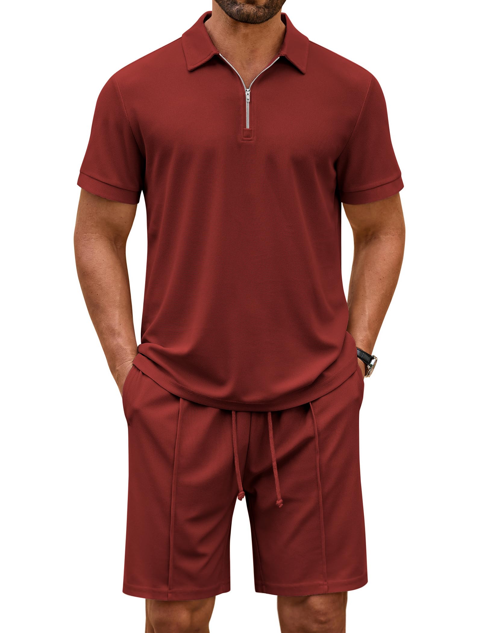 Fashion Polo Shirt Shorts Set (US Only)