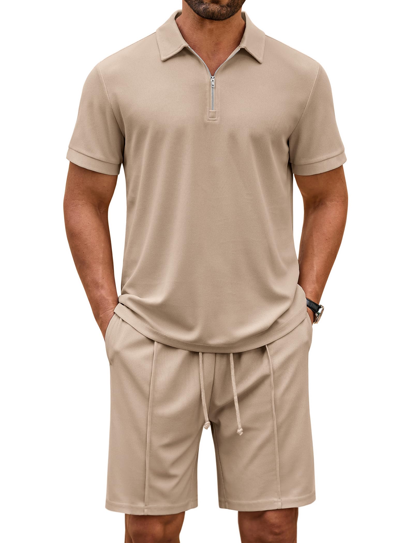 Fashion Polo Shirt Shorts Set (US Only)