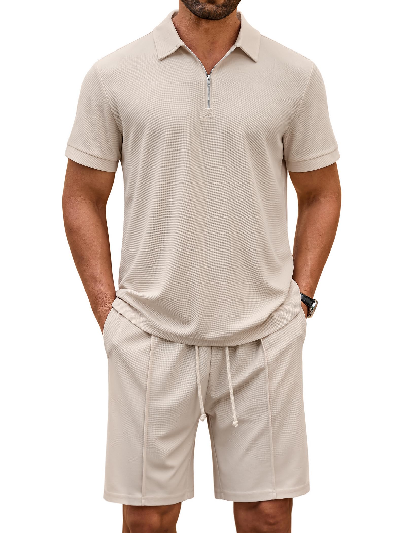 Fashion Polo Shirt Shorts Set (US Only)