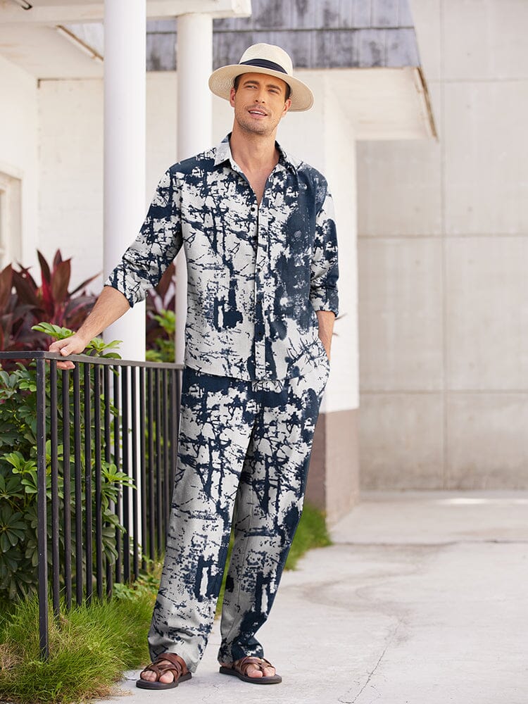 Casual Linen 2 Piece Beach Set (US Only) Sets coofandystore Tie-dye S