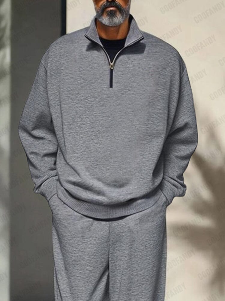 Athleisure Stand Collar 2-Piece Set