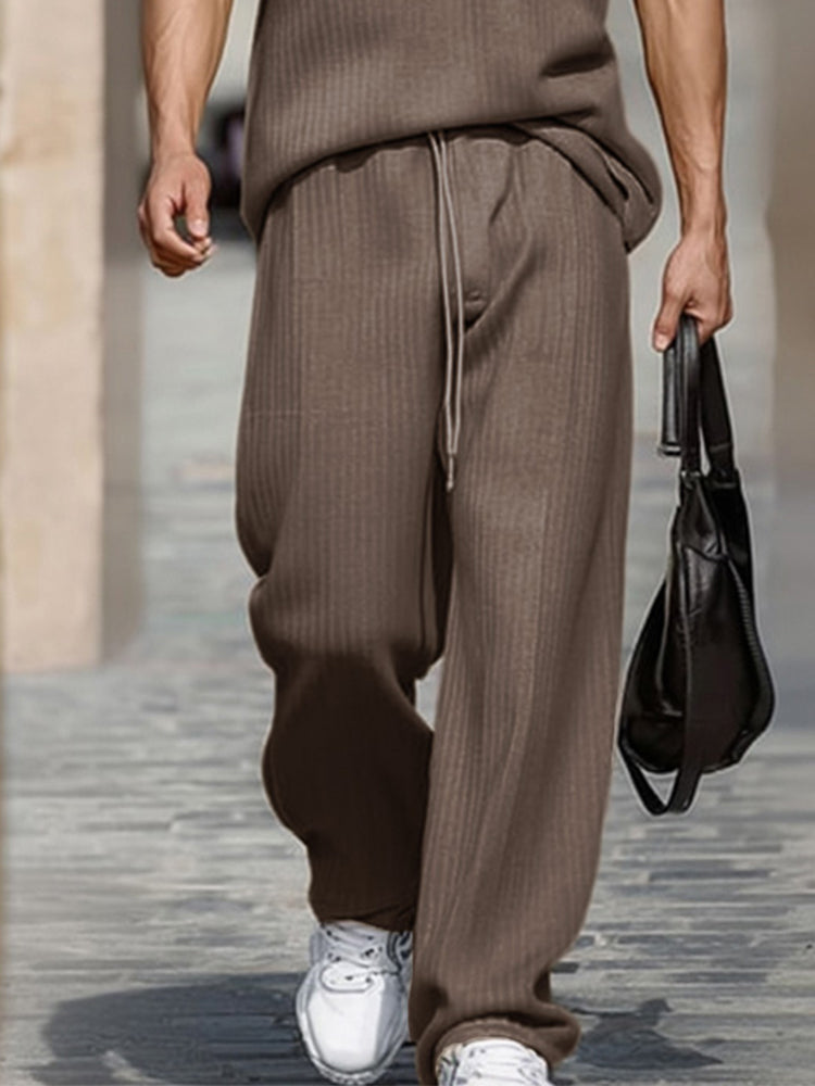 Easy Chic Stripe Textured 2-Piece Set