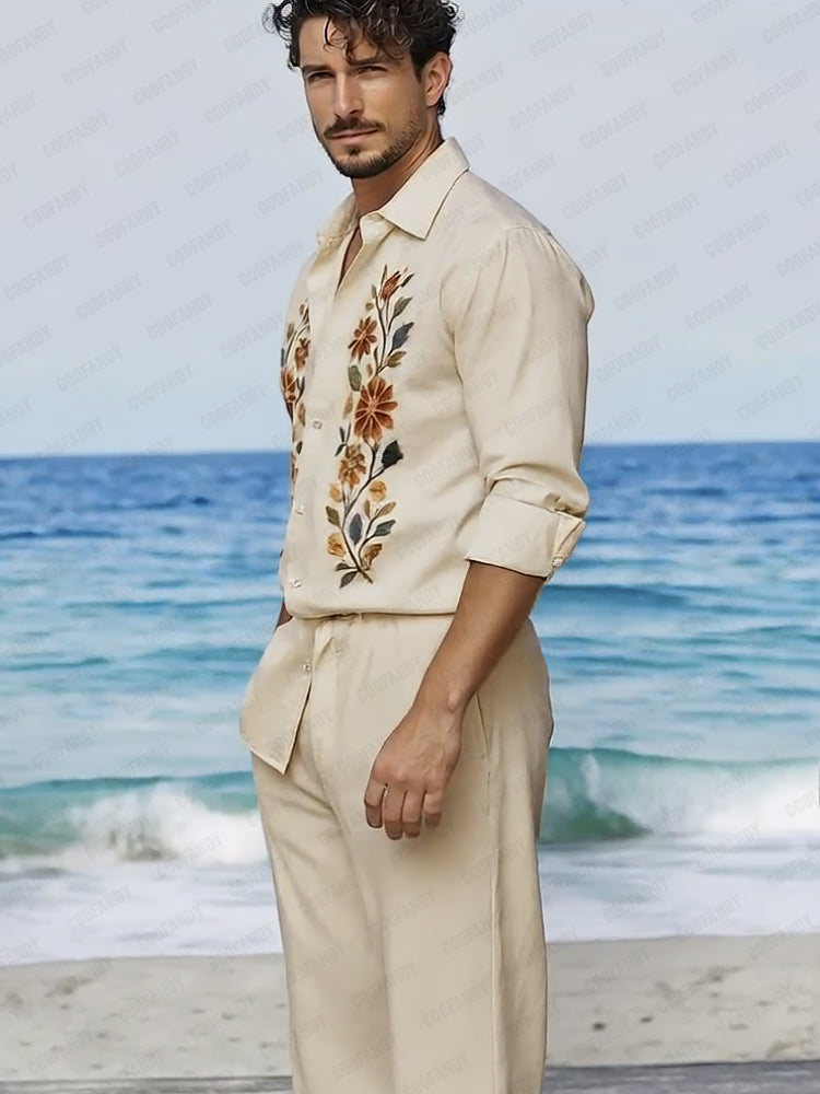 Quality Cotton Embroidered Matching Set
