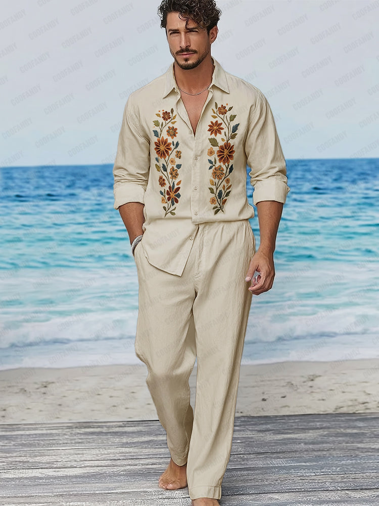 Quality Cotton Embroidered Matching Set