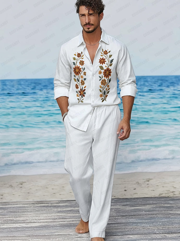 Quality Cotton Embroidered Matching Set