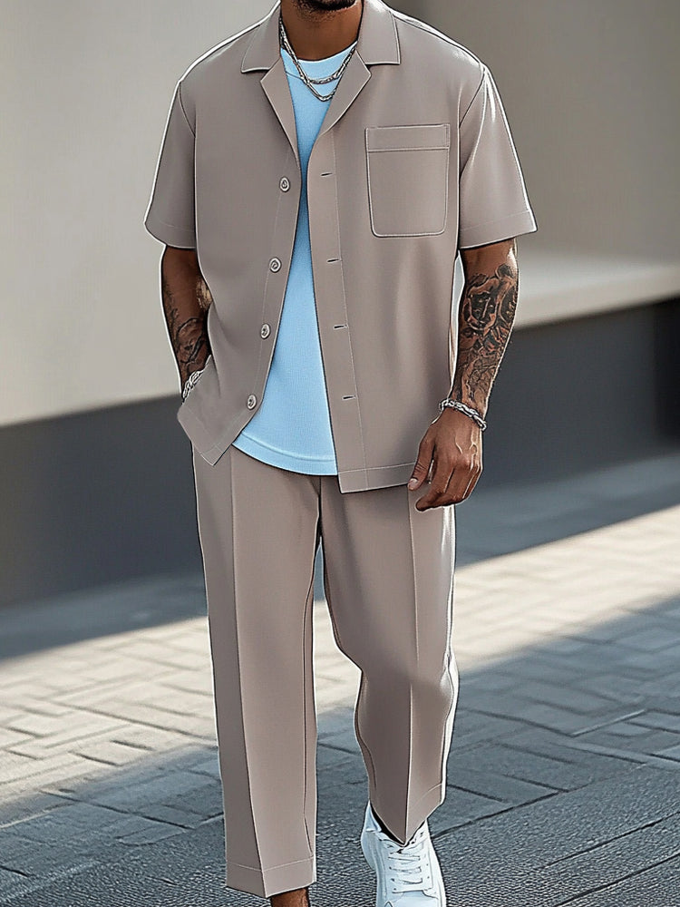Urban Fashion 2-Piece Shirt Pants Set