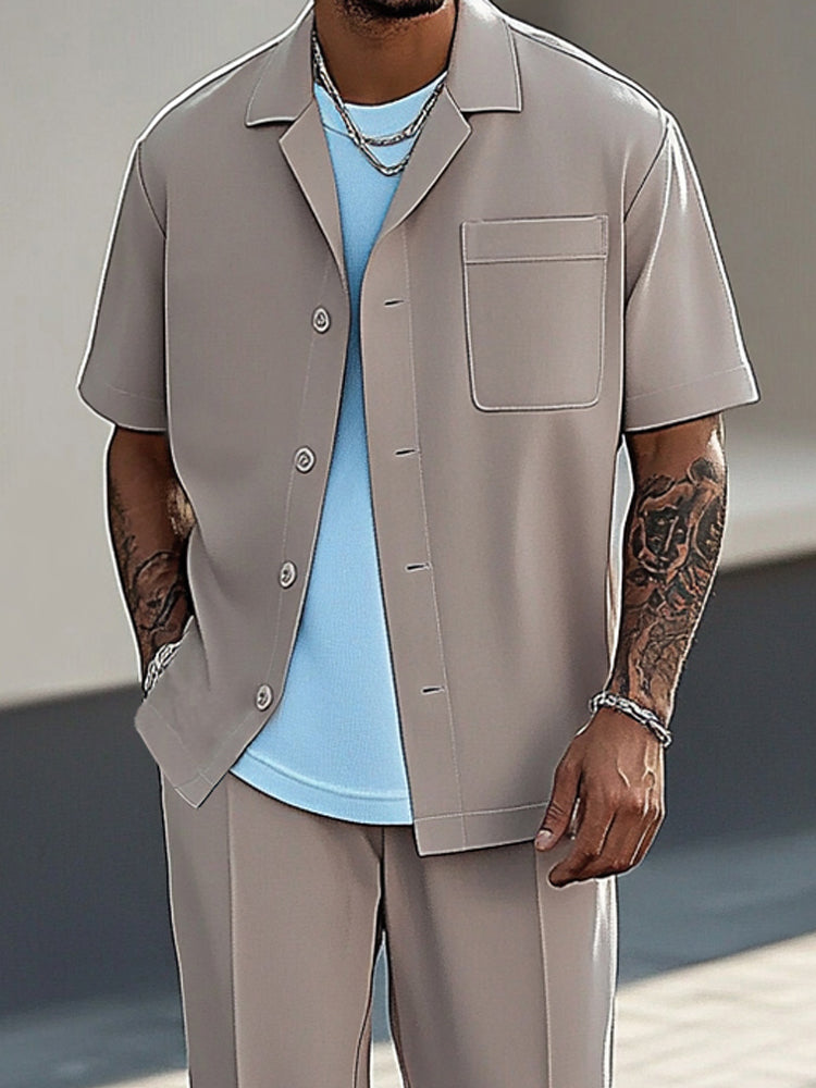 Urban Fashion 2-Piece Shirt Pants Set