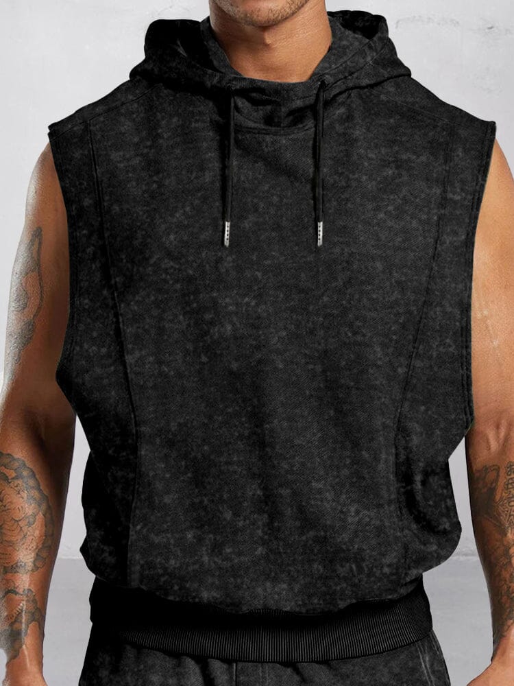 Athleisure Hooded Tank Top Set