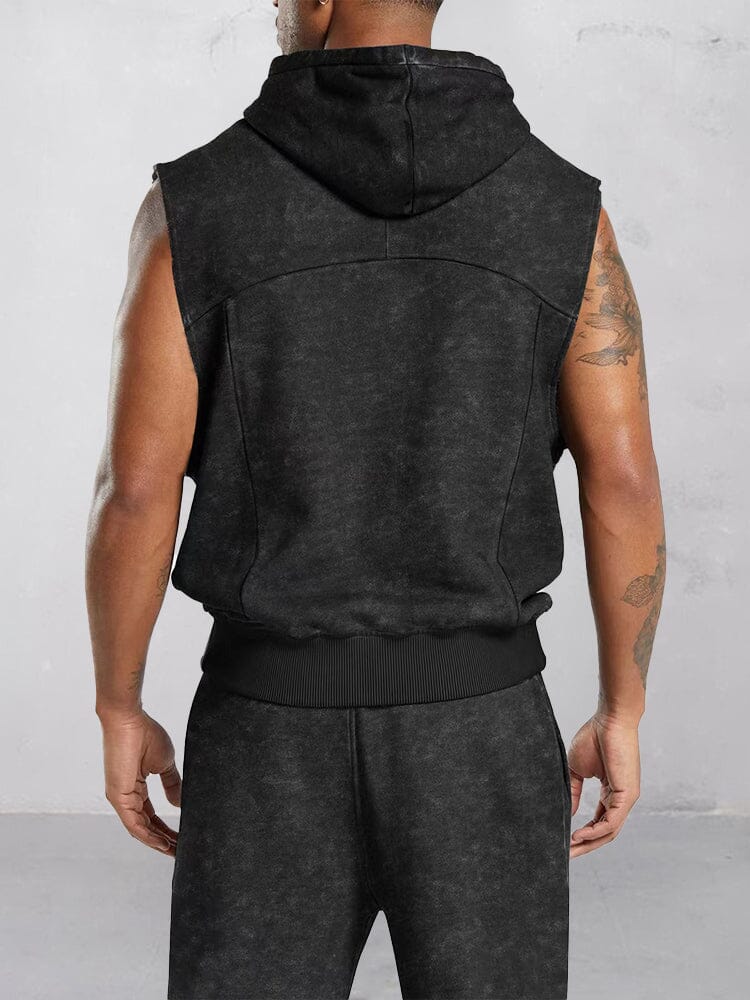 Athleisure Hooded Tank Top Set