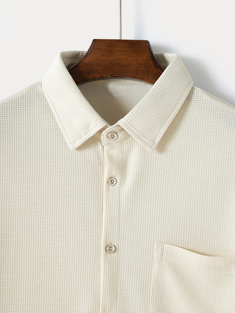 Classic Waffle Shirt Pants Set
