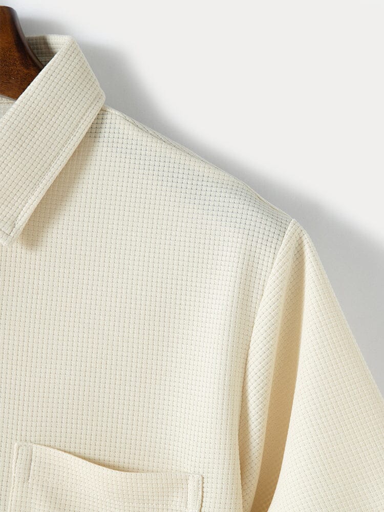 Classic Waffle Shirt Pants Set