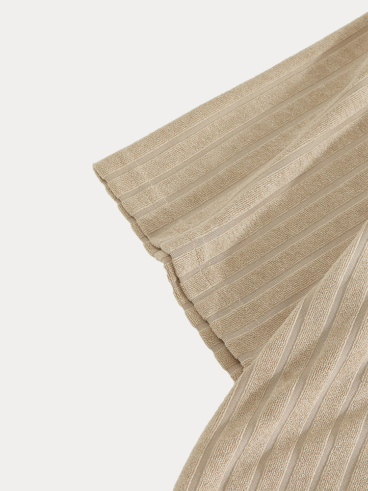 Breathable Vertical Stripe Matching Set