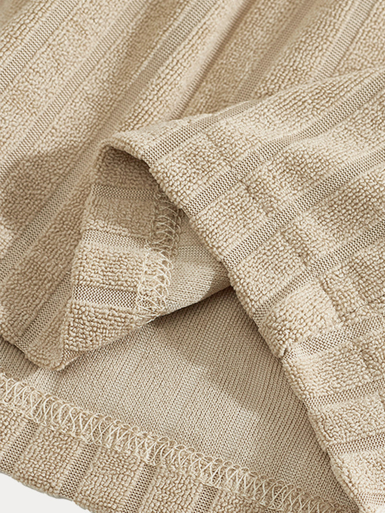 Breathable Vertical Stripe Matching Set