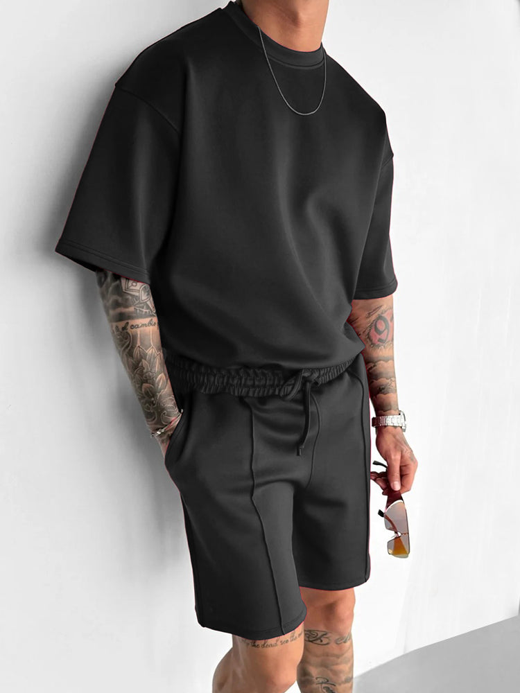 Casual Athletic T-Shirt Shorts Set