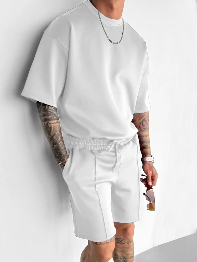 Casual Athletic T-Shirt Shorts Set