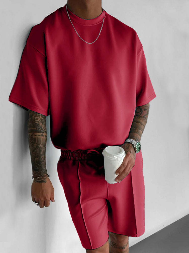 Casual Athletic T-Shirt Shorts Set