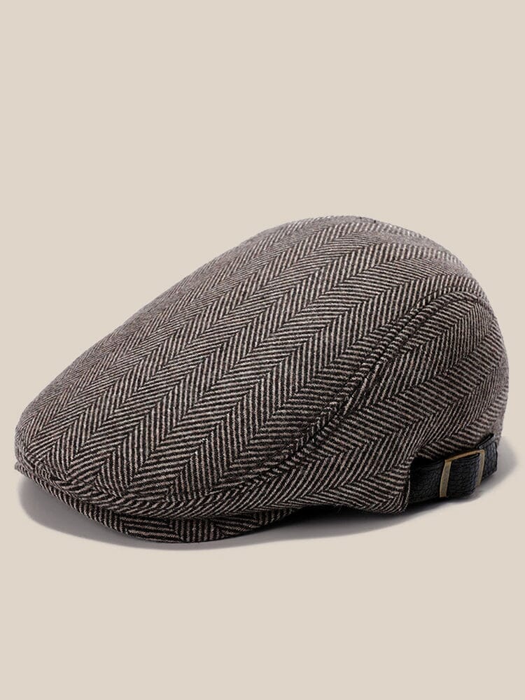 Wool Blend Tweed Newsboy Cap Accessories coofandystore PAT4 One Size