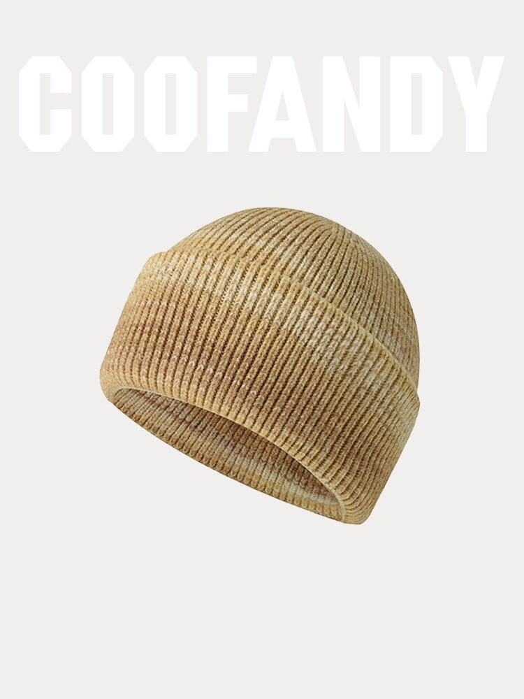 Stylish Soft Knit Cuffed Beanie Hat coofandy PAT1 F