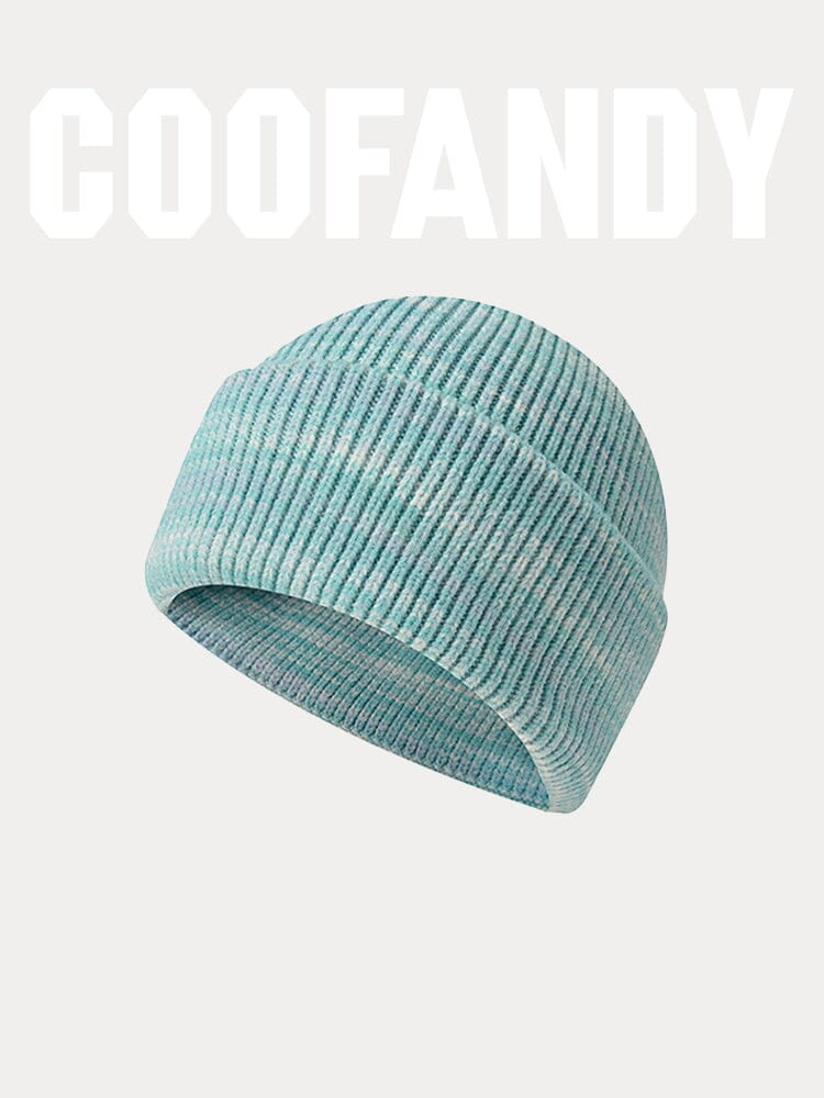 Stylish Soft Knit Cuffed Beanie Hat coofandy PAT2 F