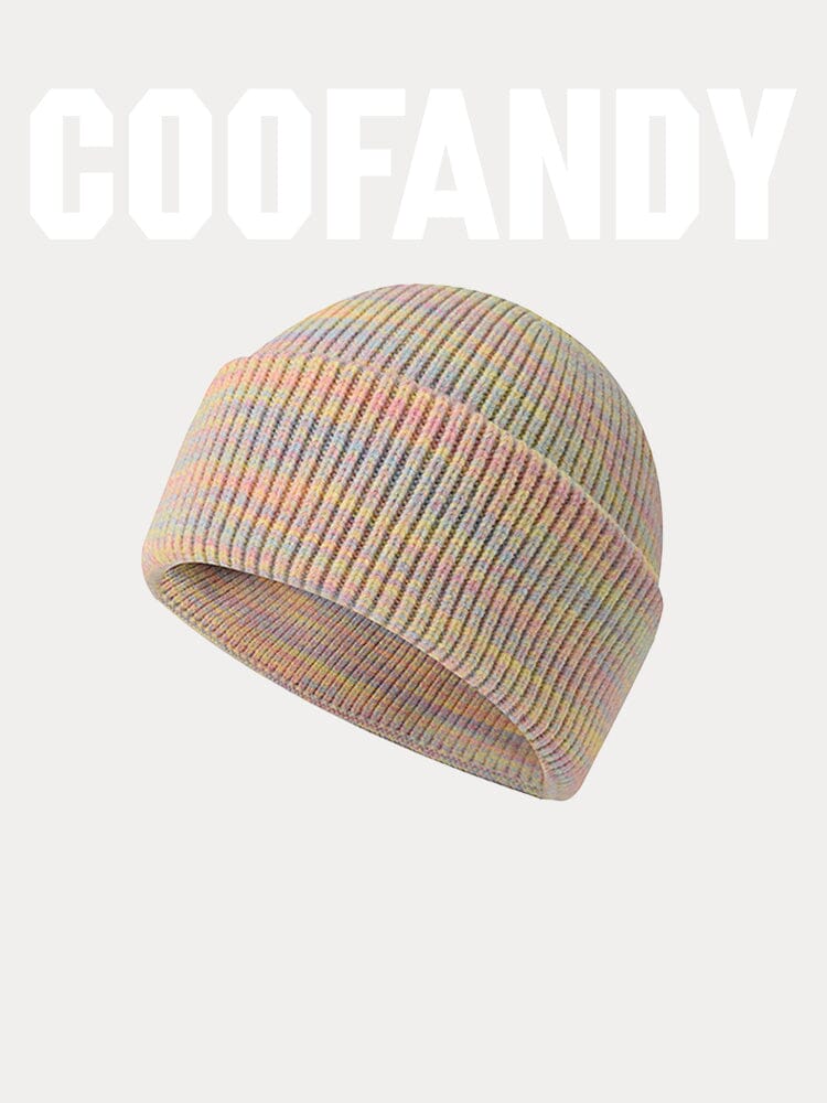 Stylish Soft Knit Cuffed Beanie Hat coofandy PAT3 F
