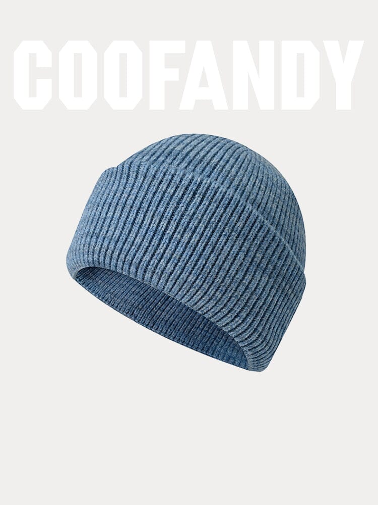 Stylish Soft Knit Cuffed Beanie Hat coofandy PAT5 F