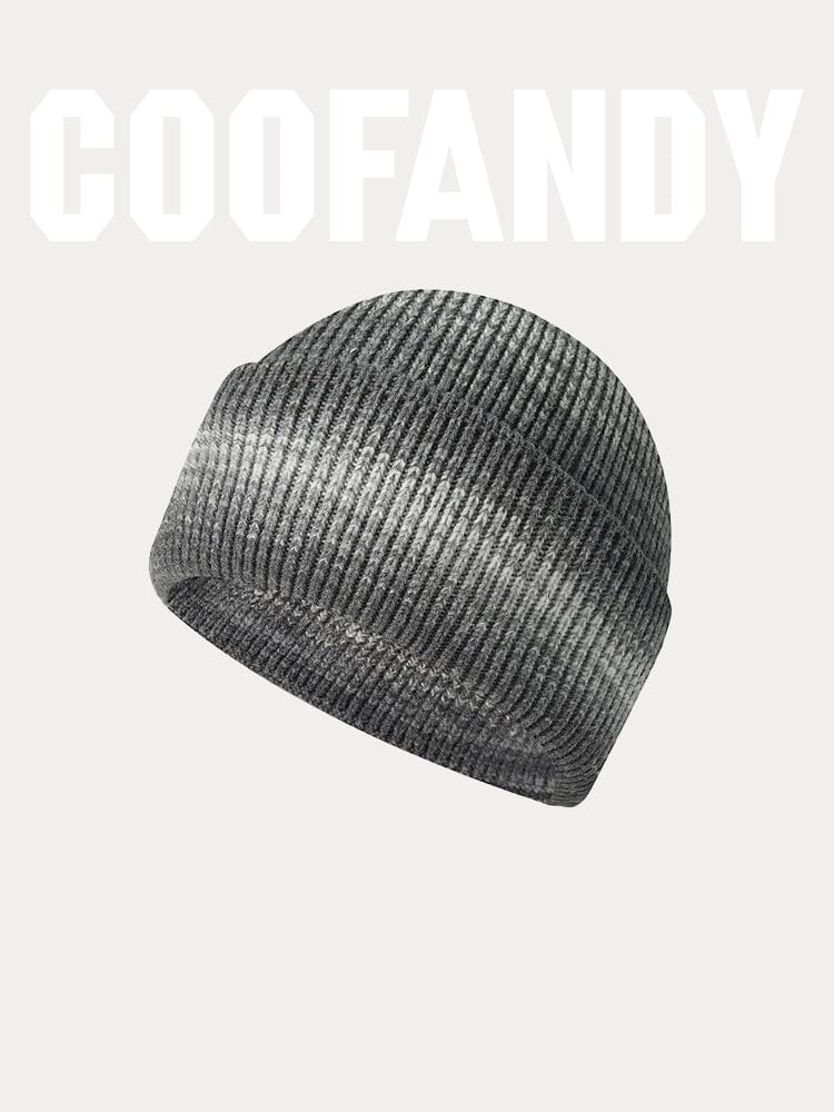 Stylish Soft Knit Cuffed Beanie Hat coofandy PAT8 F