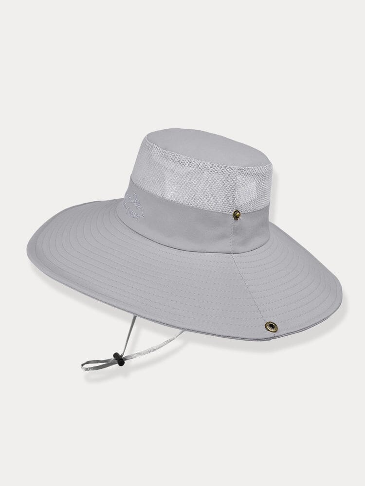 Wide Brim UV Protection Outdoor Hat Hat coofandy Grey F(55-60)
