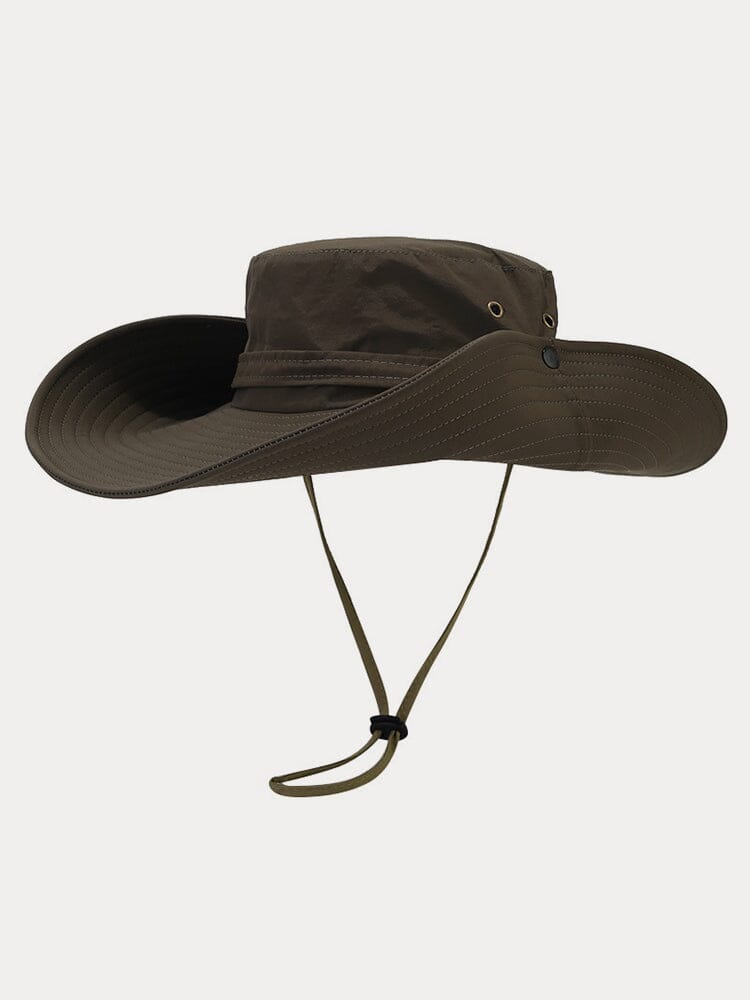 Breathable Windproof Sunshade Hat Hat coofandy Wide Brim-Army Green One Size