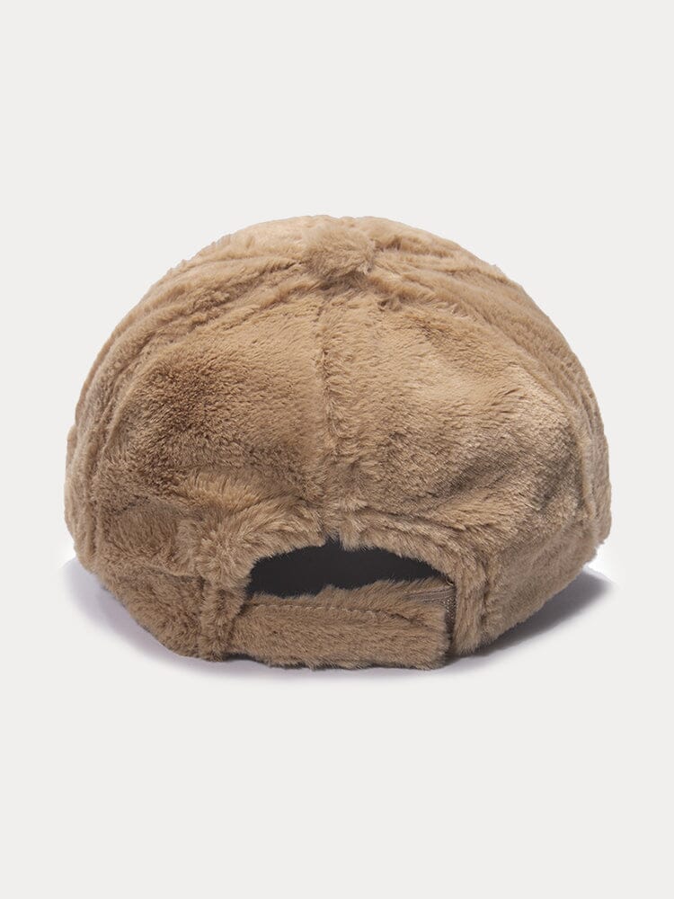Comfy Faux Fur Baseball Cap