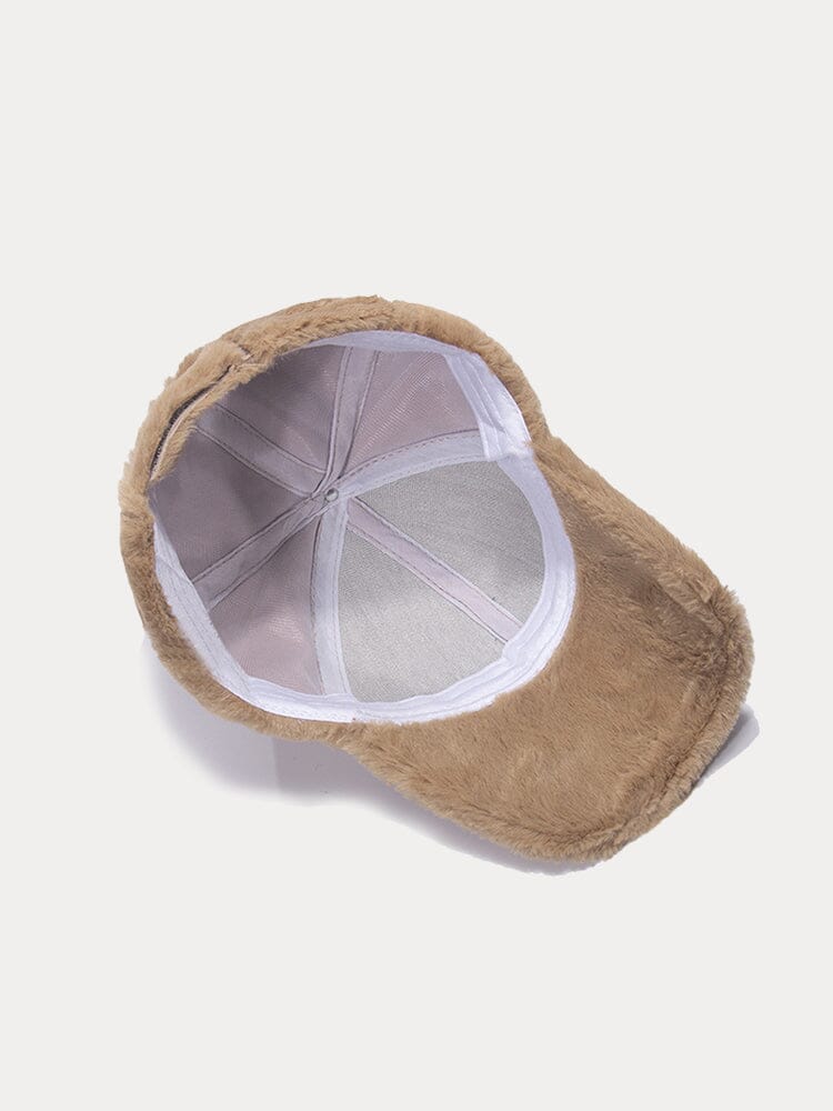 Comfy Faux Fur Baseball Cap