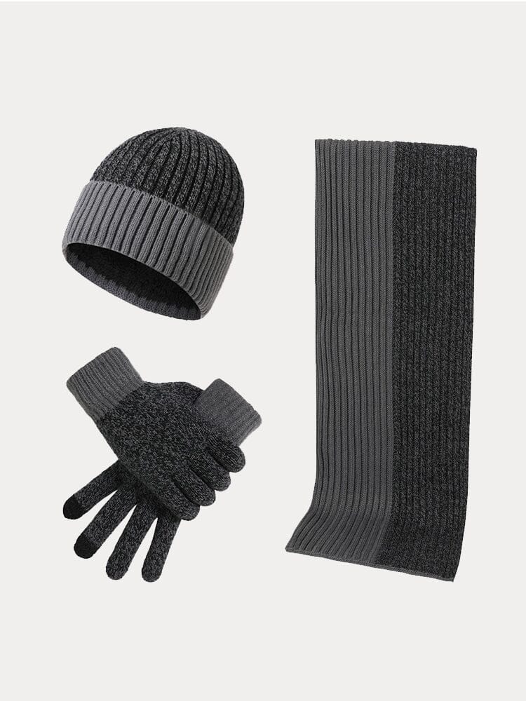 Winter Essential Warm 3-in-1 Set Accessories coofandystore Dark Grey One Size