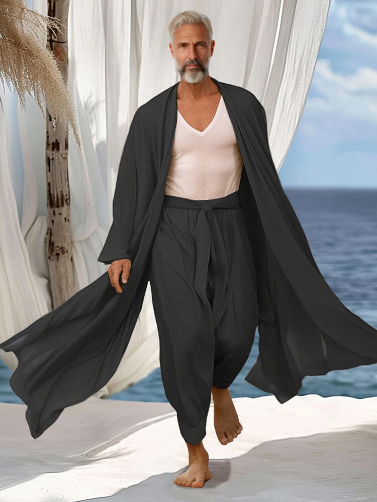 Comfy Simple Vacation 2-Piece Set Sets coofandy Black M 