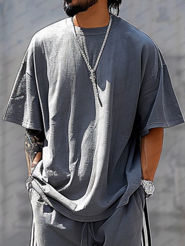 Classic 100% Cotton Matching Tracksuit Set